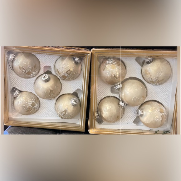 VNTG set 23 Kurt Adler Hand Crafted X-mas Tree Ornaments 13 Floral & 10 Candle - Picture 10 of 10